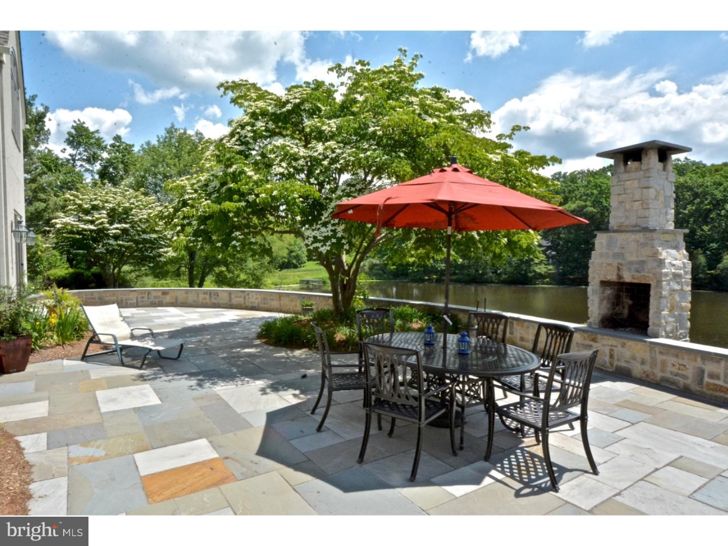 463 Federal City Road Pennington, NJ 08534 - Photo 7 of 47 Blue-stone patio off kitchen and family rooms.