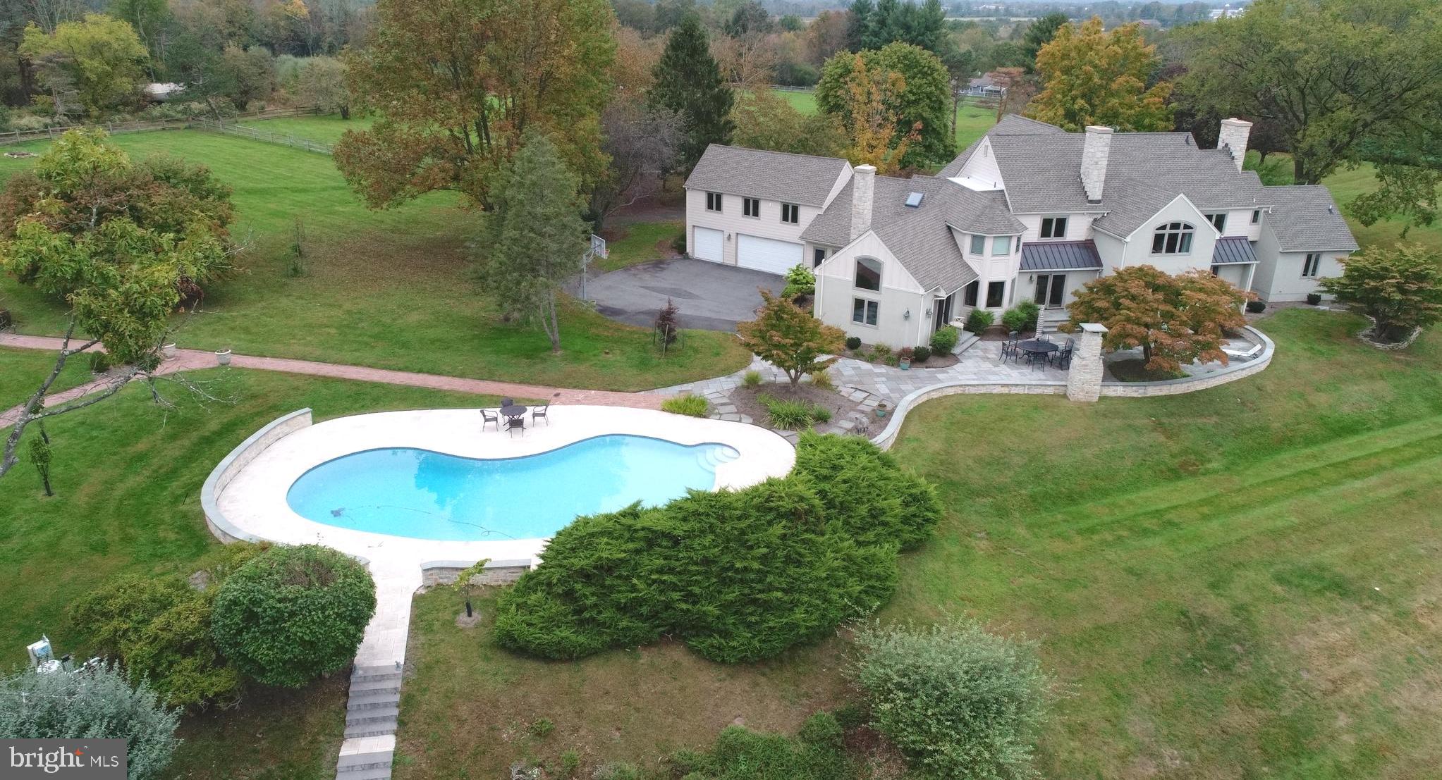 463 Federal City Road Pennington, NJ 08534 - Photo 8 of 47 Pool with granite stepping stones to dock & lake.