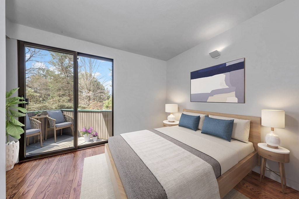 2 Field Road Lexington, MA 02421 - Photo 13 of 32 a bedroom with a large bed and a large window