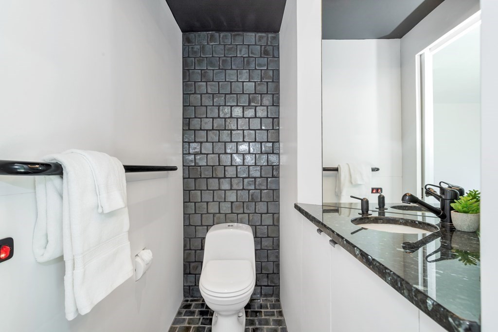 2 Field Road Lexington, MA 02421 - Photo 14 of 32 a bathroom with a sink a toilet and shower