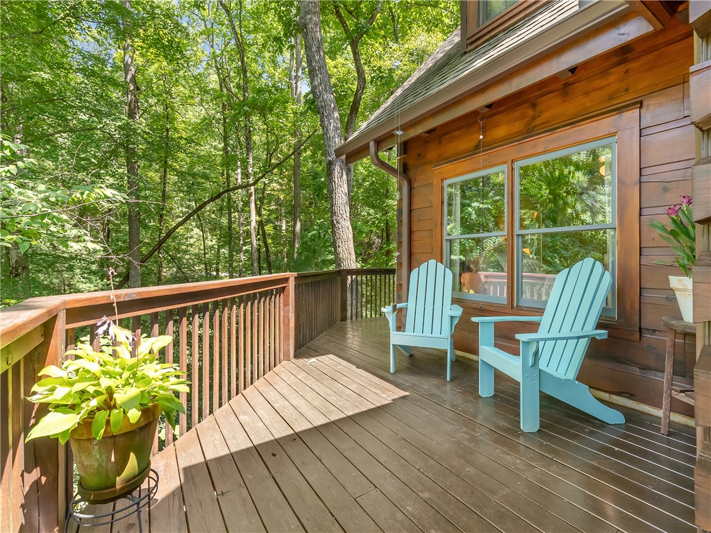 555 Chattooga Lake Road Mountain Rest, SC 29664 - Photo 30 of 45 Patio overlooking lake.