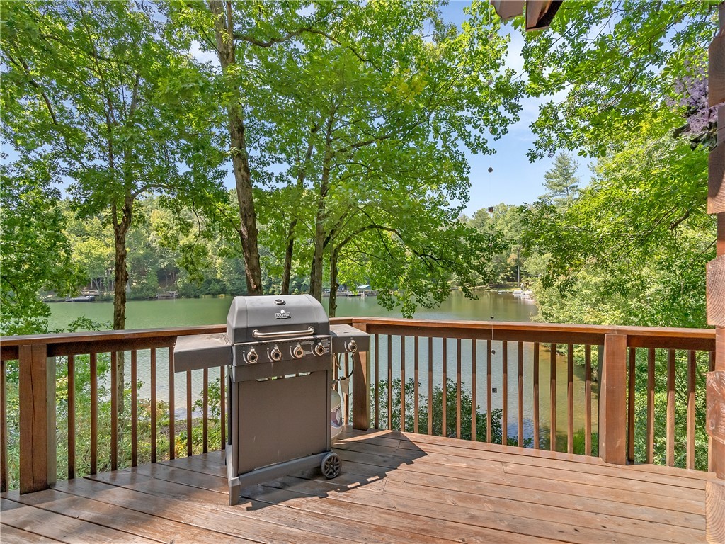 View of lake from Patio.