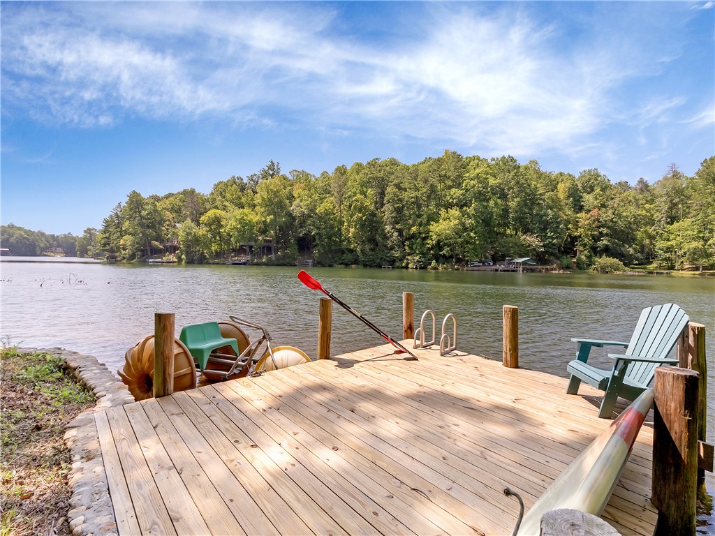 View of lake from dock.