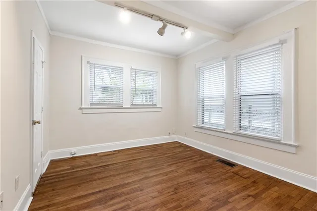 a view of hallway with window