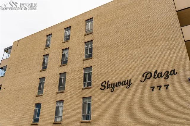 a view of a city from a balcony