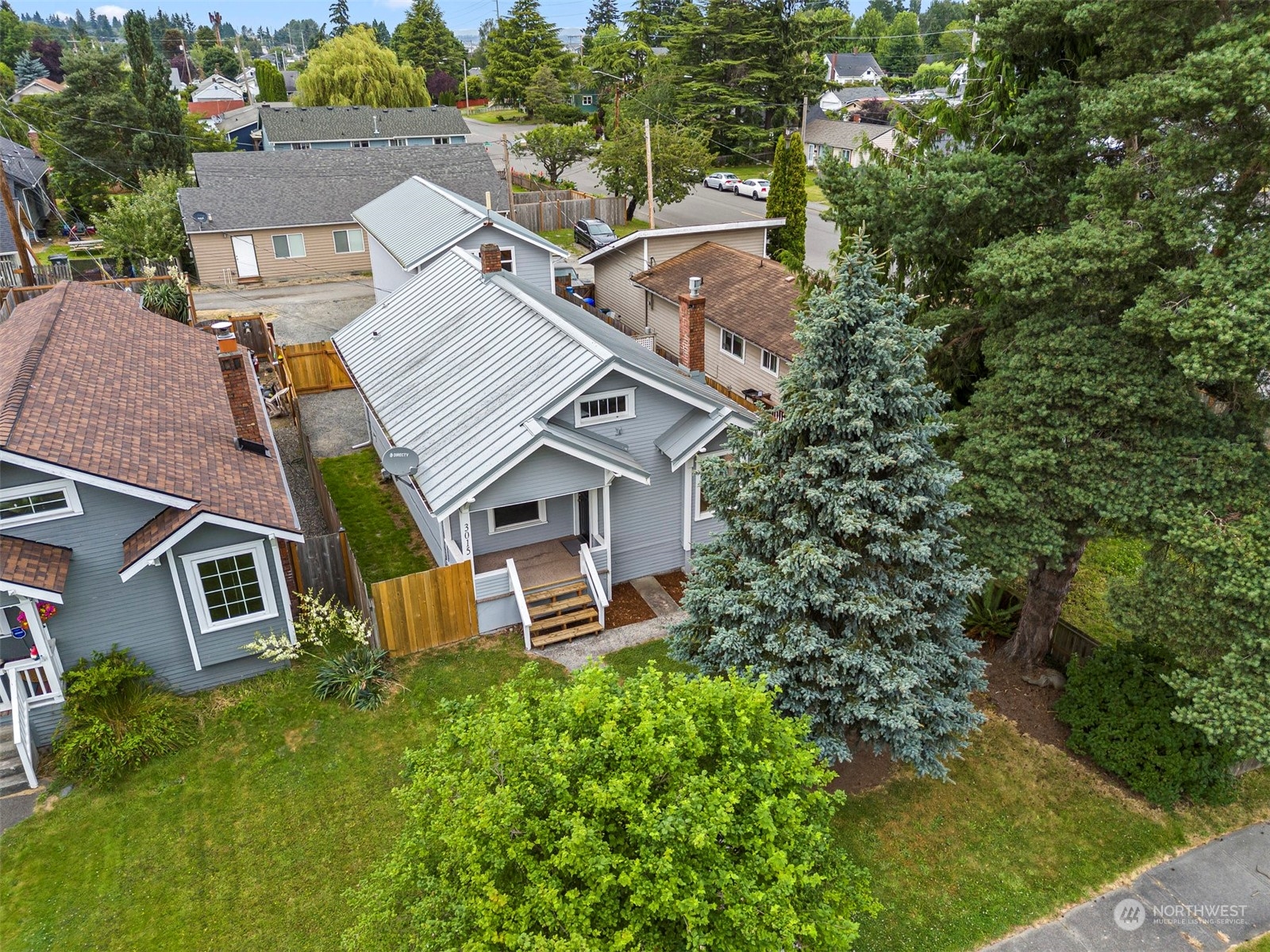 3015 21st Street Everett, WA 98201 - Photo 4 of 26 an aerial view of a house with a yard