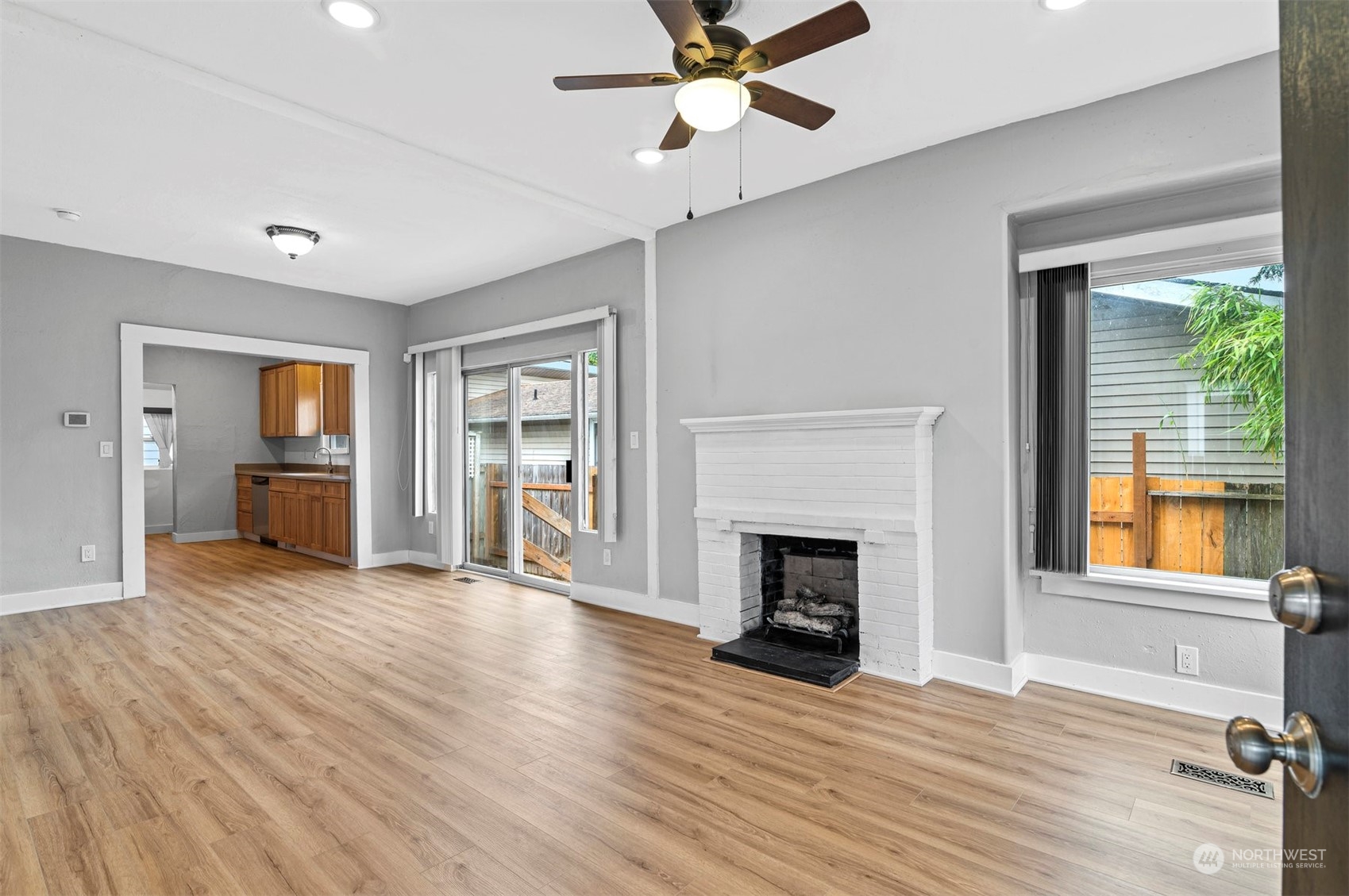 3015 21st Street Everett, WA 98201 - Photo 5 of 26 a view of an empty room with window and fire place