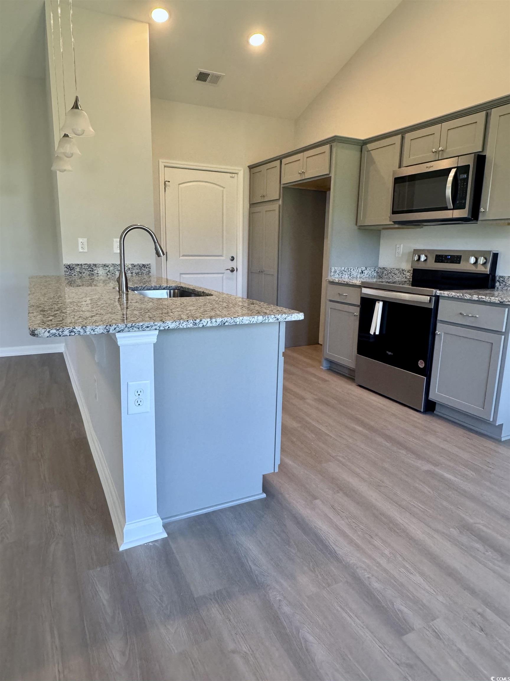 598 Shallow Cv Drive Conway, SC 29527 - Photo 10 of 25 Kitchen with stainless steel appliances, gray cabi