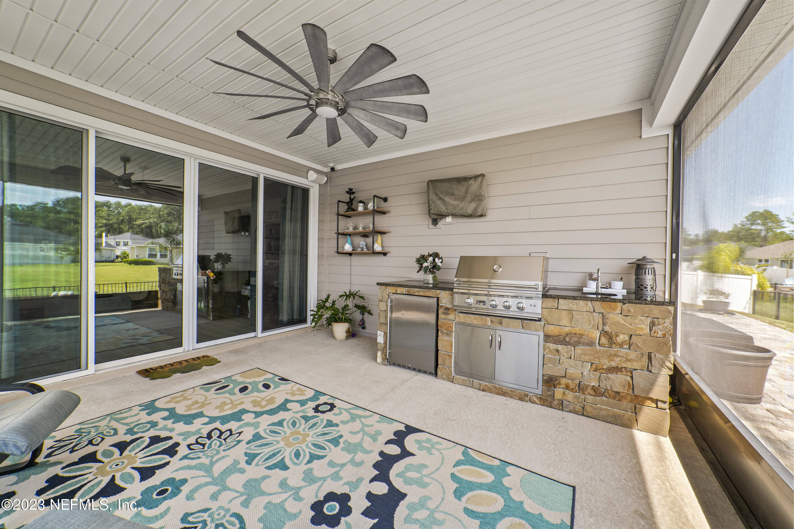 855 Flach Drive St. Johns, FL 32259 - Photo 21 of 50 Screened Patio with Grill