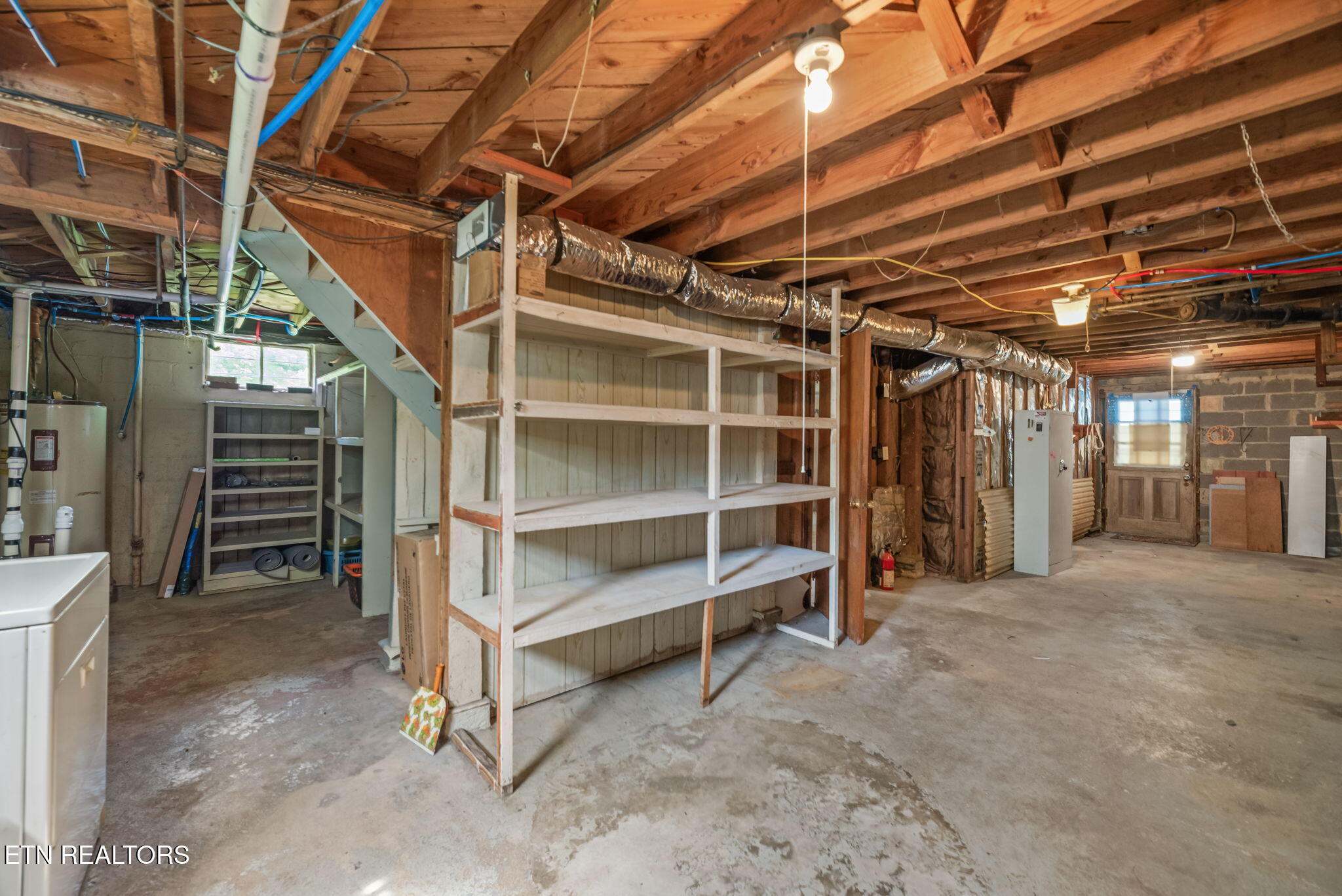 6109 Magazine Road Knoxville, TN 37920 - Photo 20 of 30 20 Basement Area with Loads of Shelving