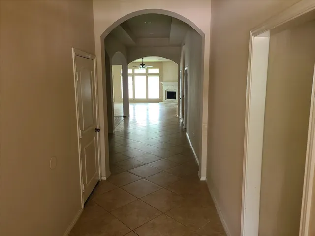 a view of livingroom form hallway