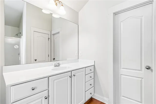 a view of backyard with green space