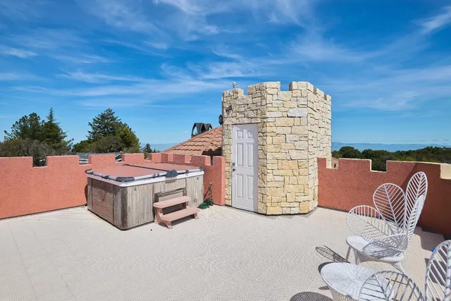 a view of terrace with seating space