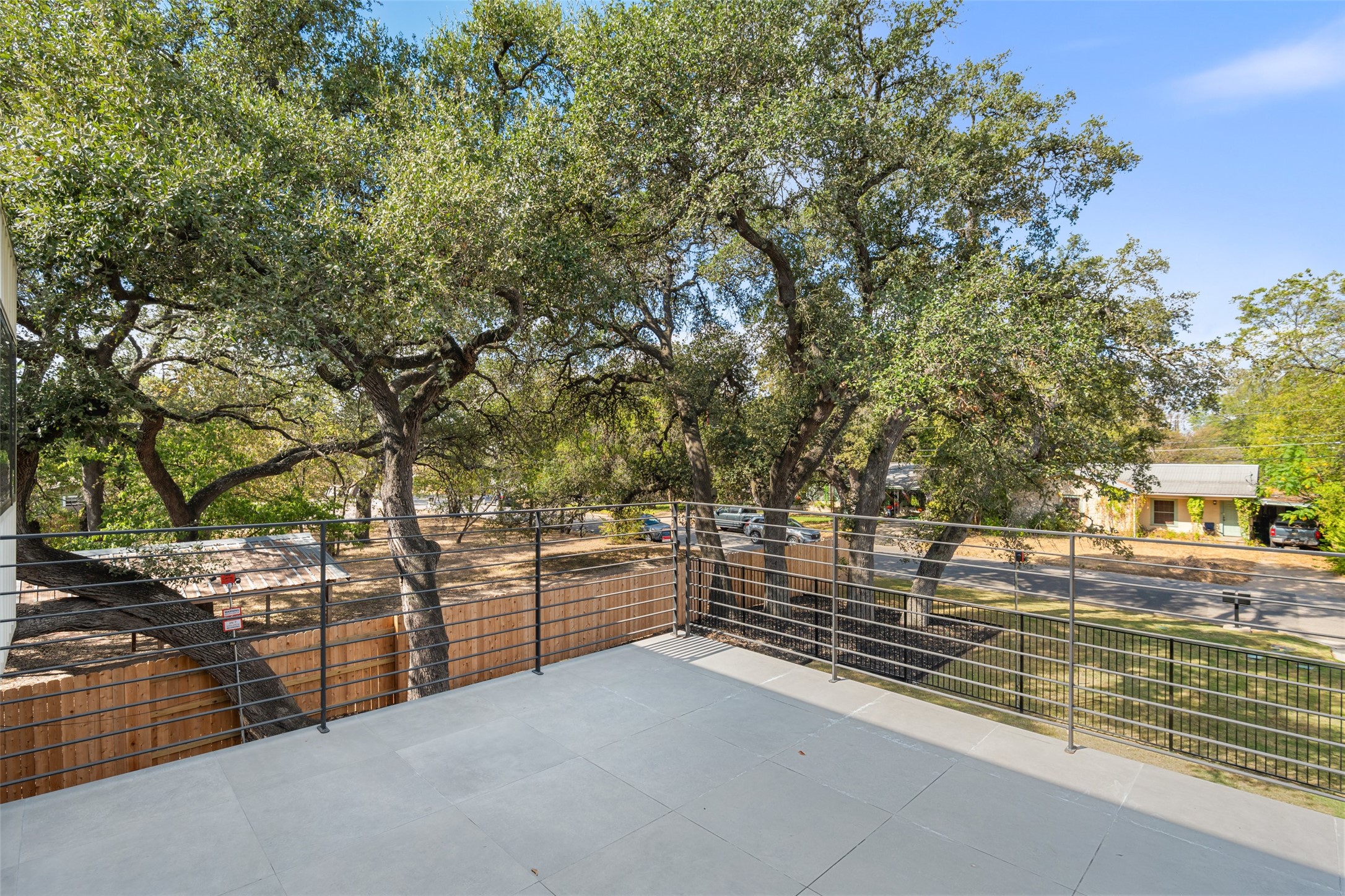 4407 Merle Drive, Unit A Austin, TX 78745 - Photo 5 of 37 a view of a yard with wooden stairs