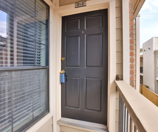 a view of front door