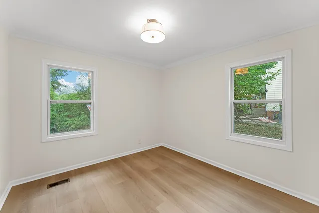 a view of an empty room