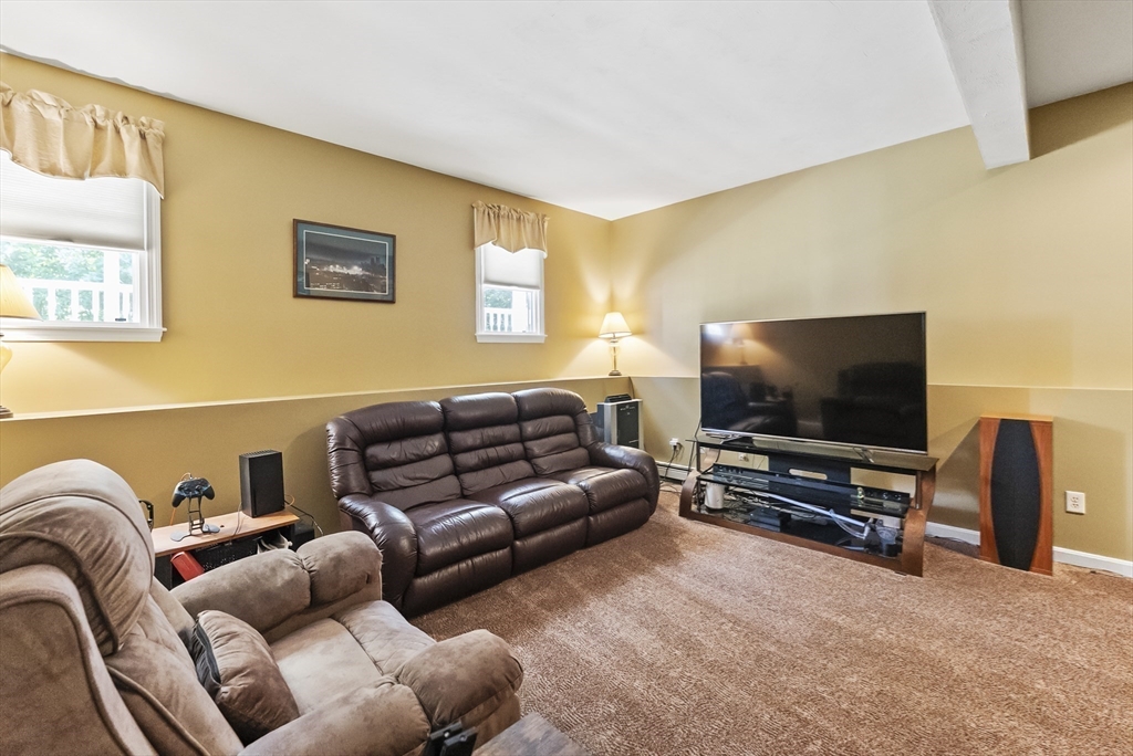 67 Roxy Cahoon Road Plymouth, MA 02360 - Photo 21 of 37 a living room with furniture and a flat screen tv
