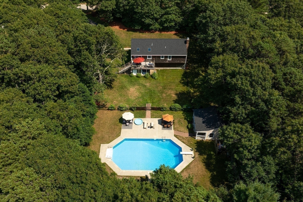 67 Roxy Cahoon Road Plymouth, MA 02360 - Photo 30 of 37 an aerial view of a house with outdoor space