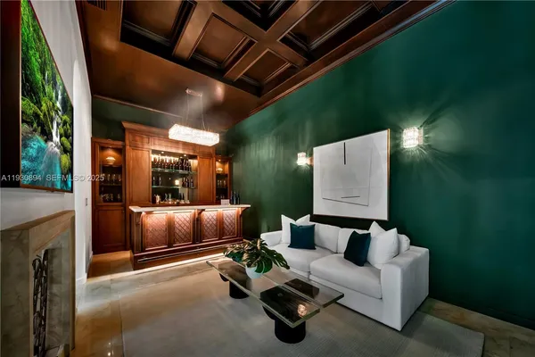 a view of a livingroom with furniture