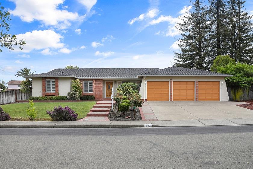 537 Santander Drive San Ramon, CA 94583 - Photo 1 of 28 a front view of house with yard