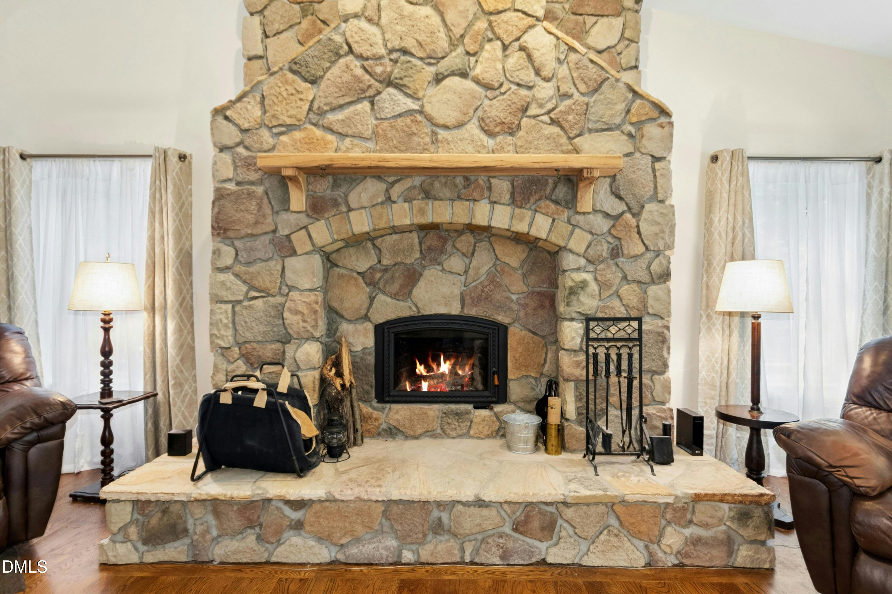 7401 Rocky Ridge Road Wake Forest, NC 27587 - Photo 8 of 46 Wood-burning fireplace