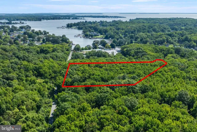 an aerial view of a houses with a street