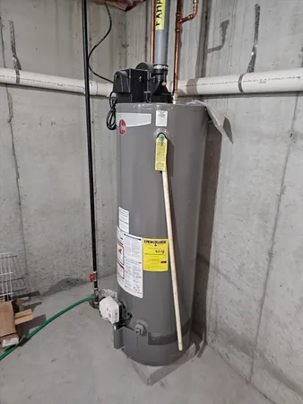 a view of water heater room