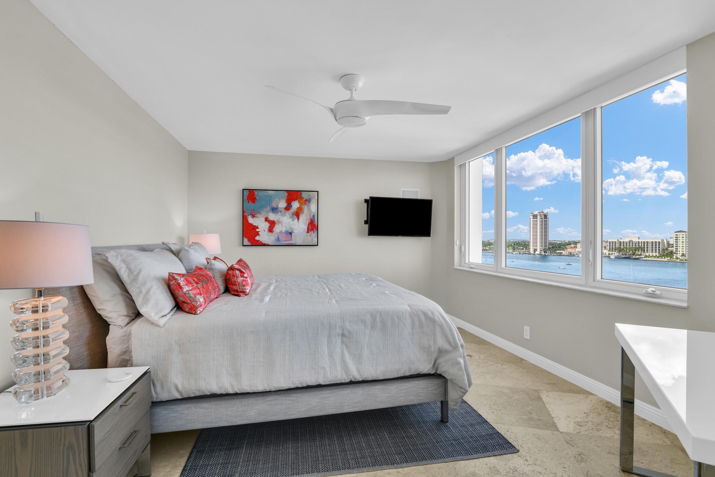 500 South Ocean Boulevard, Unit 1009 Boca Raton, FL 33432 - Photo 23 of 57 a bedroom with a bed and window