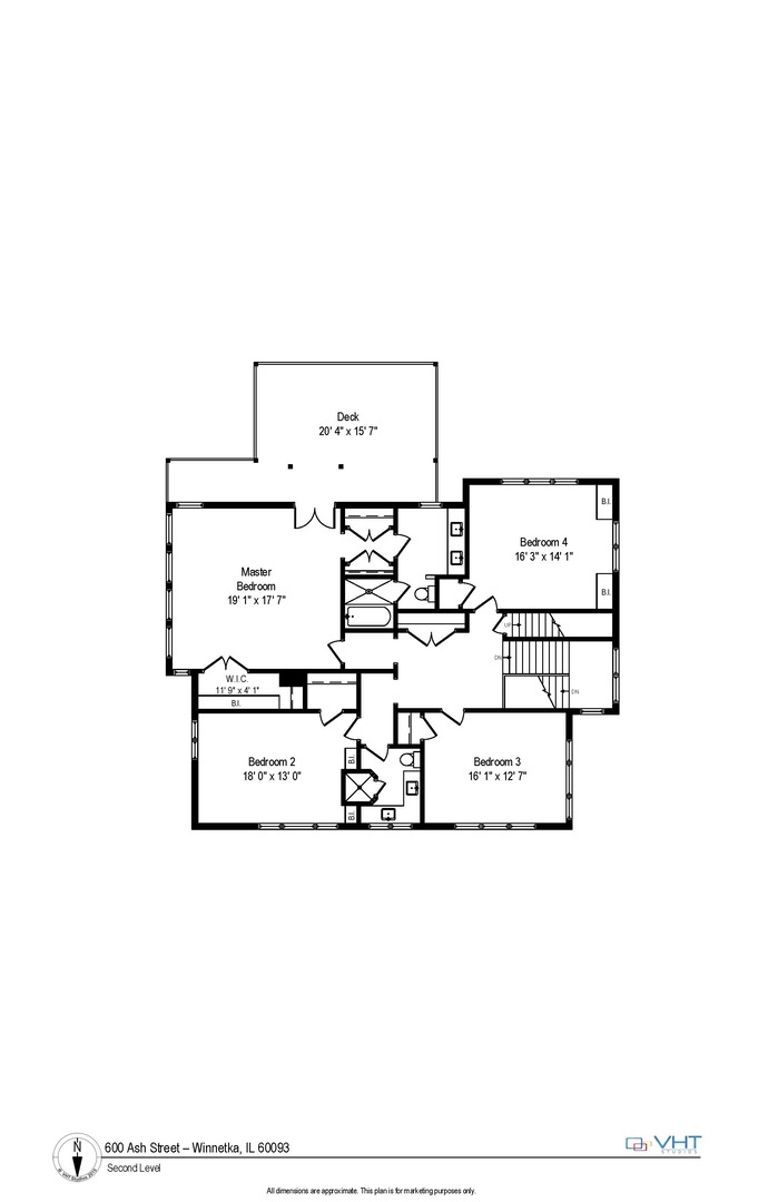 600 Ash Street Winnetka, IL 60093 - Photo 54 of 56 a picture of floor plan