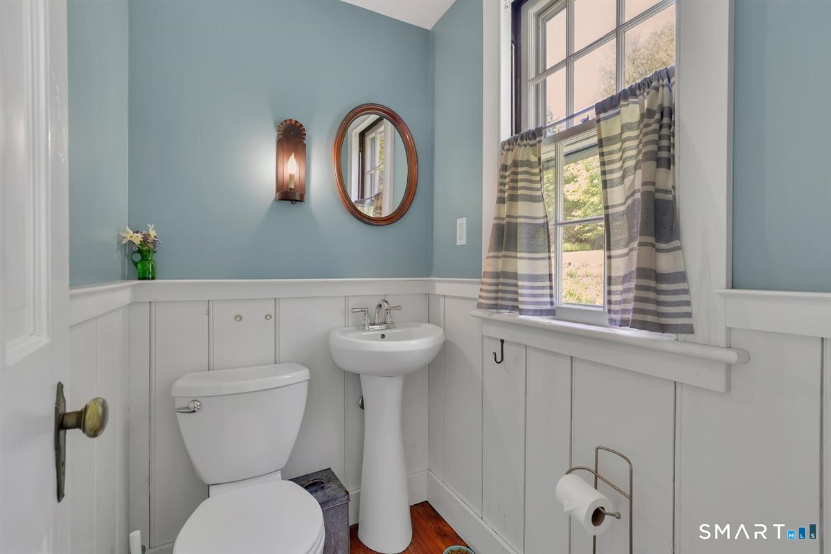 292 Parmelee Hill Road Durham, CT 06422 - Photo 24 of 39 First floor powder room is a charmer!