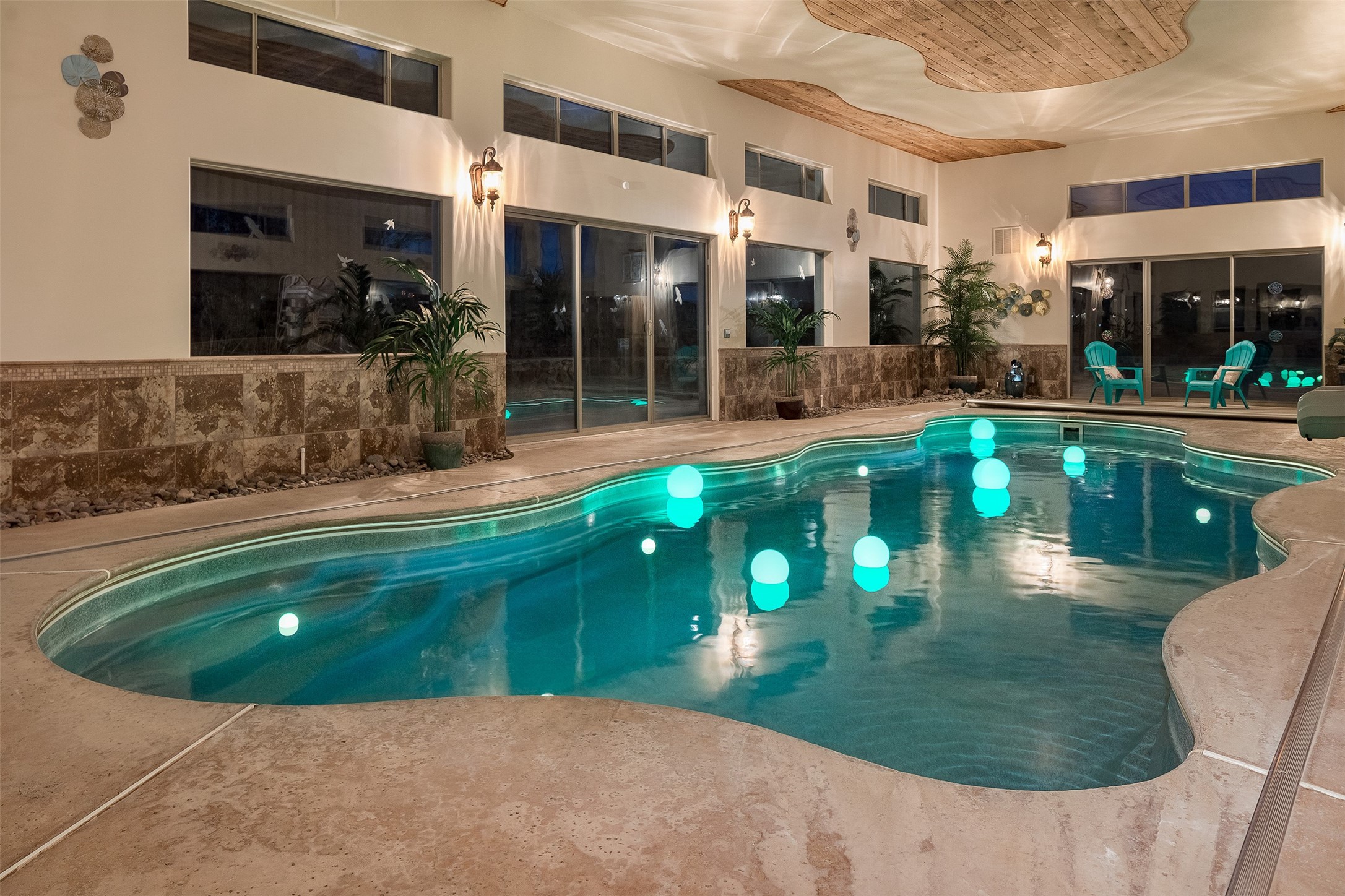 3120 Little Walnut Road Silver City, NM 88061 - Photo 58 of 88 Indoor Pool Area Night