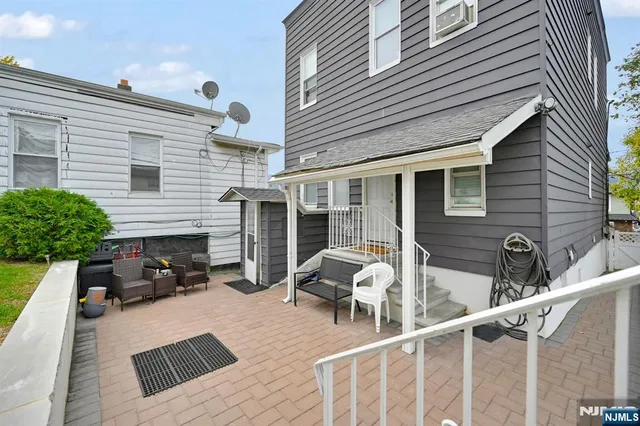 a view of a house with a patio
