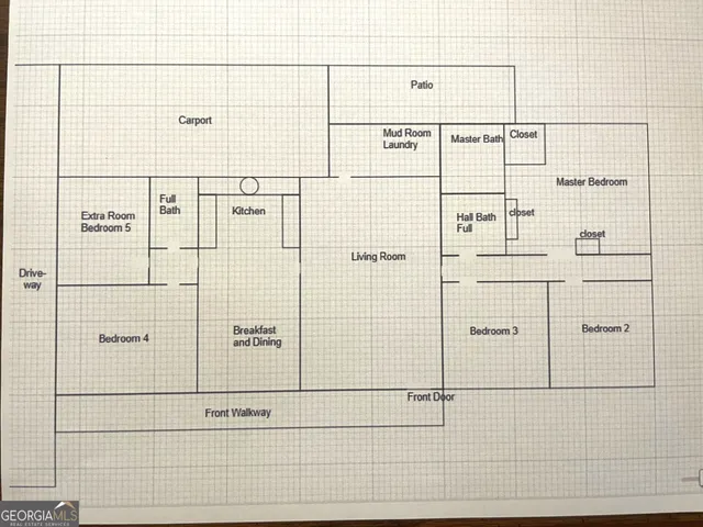 a view of a glass door