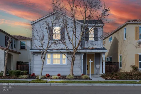 a front view of a house