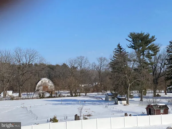 a view of outdoor space with trees around