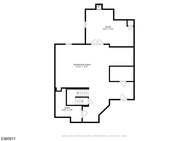 a view of hallway with a window