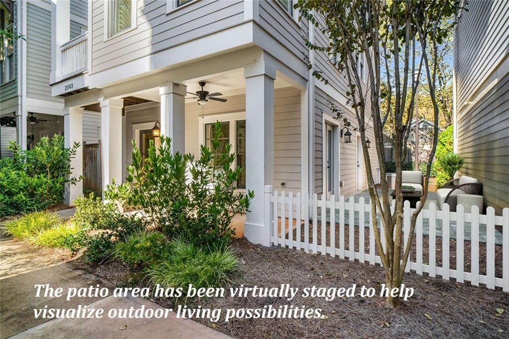 2003 Hibernia Bend Decatur, GA 30030 - Photo 5 of 52 a front view of a house with a garden