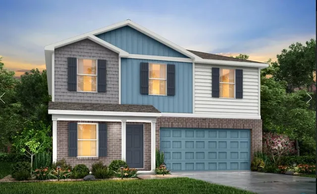 a front view of a house