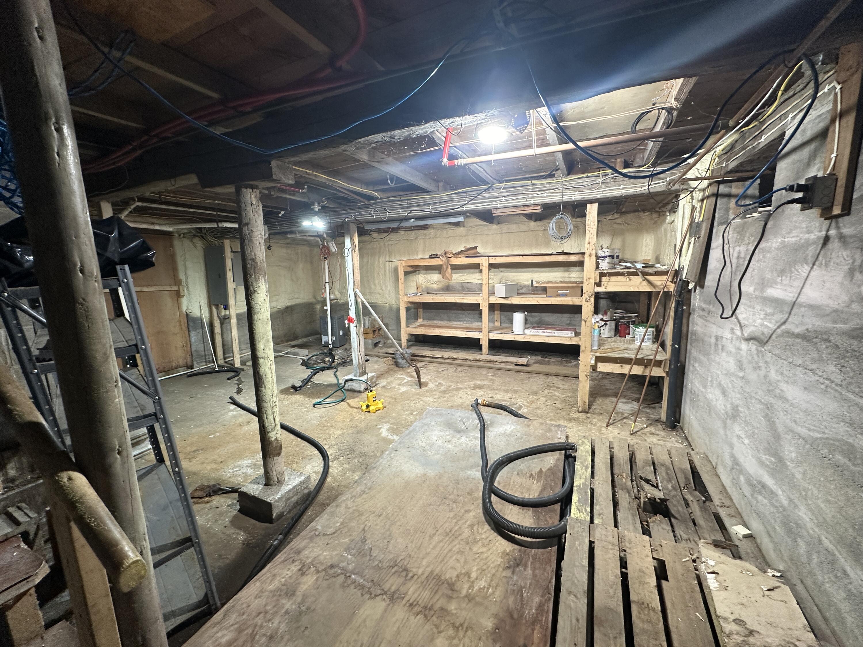 338 Johnson Cove Road Roque Bluffs, ME 04654 - Photo 36 of 49 Basement from Bottom of Stairs