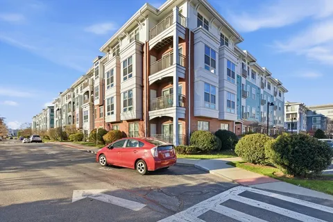 a car parked in front of a building