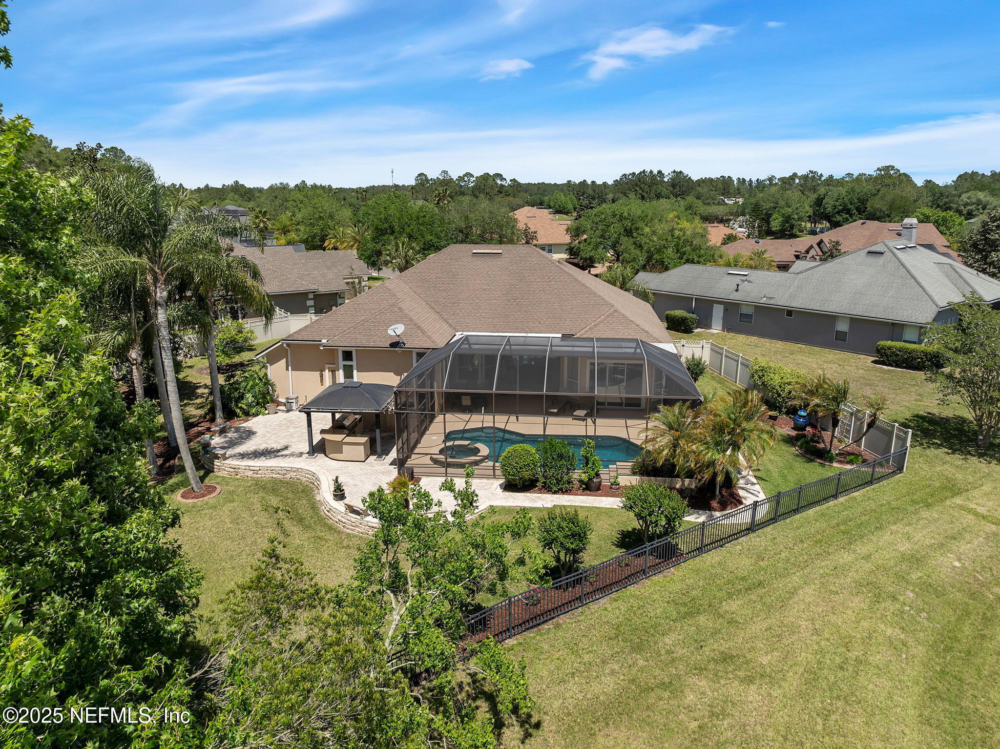 2049 River's Own Road St. Augustine, FL 32092 - Photo 54 of 63 an aerial view of a house with a garden