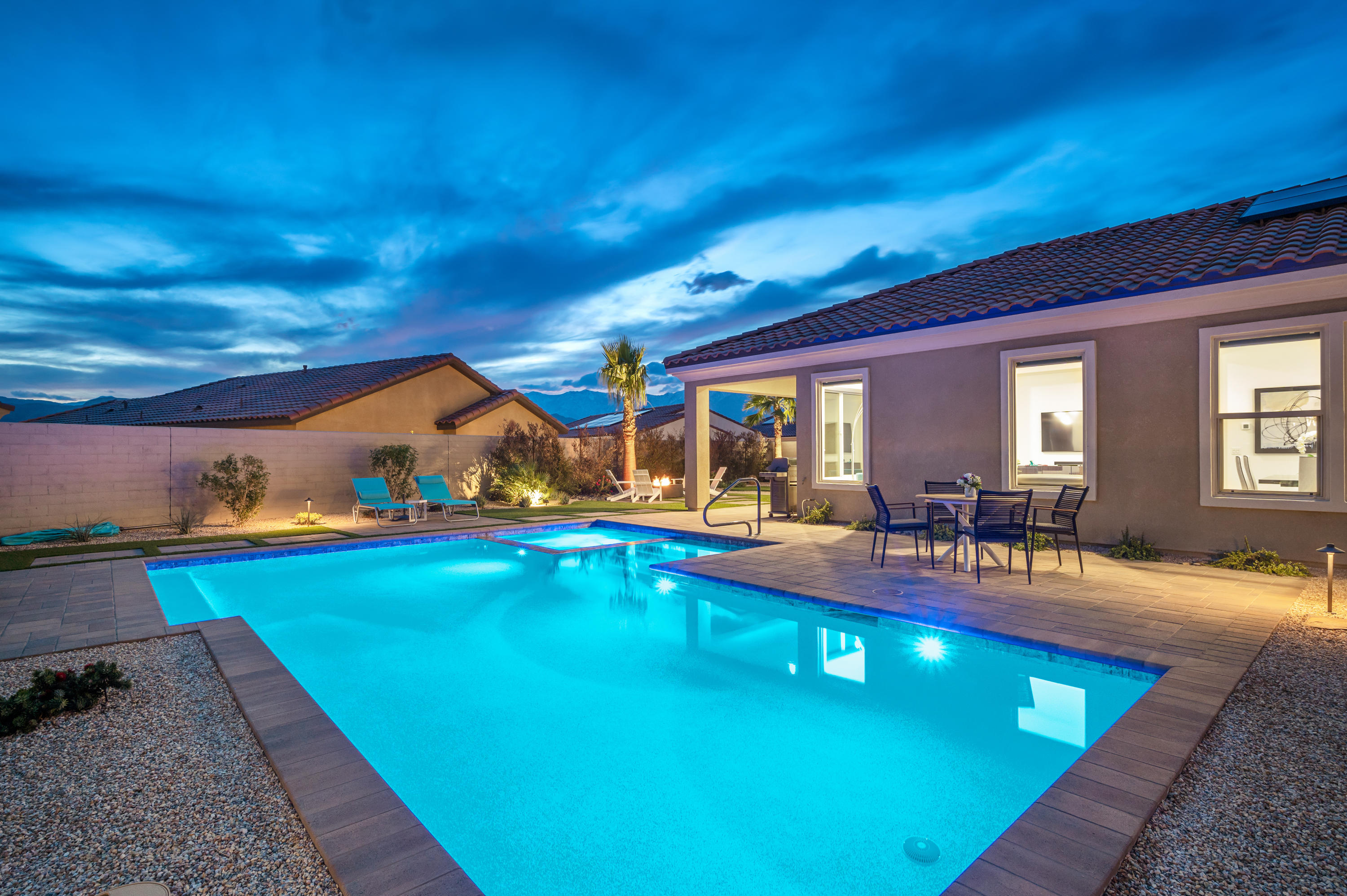 23 Tempranillo Rancho Mirage, CA 92270 - Photo 14 of 51 a view of a swimming pool with outdoor seating
