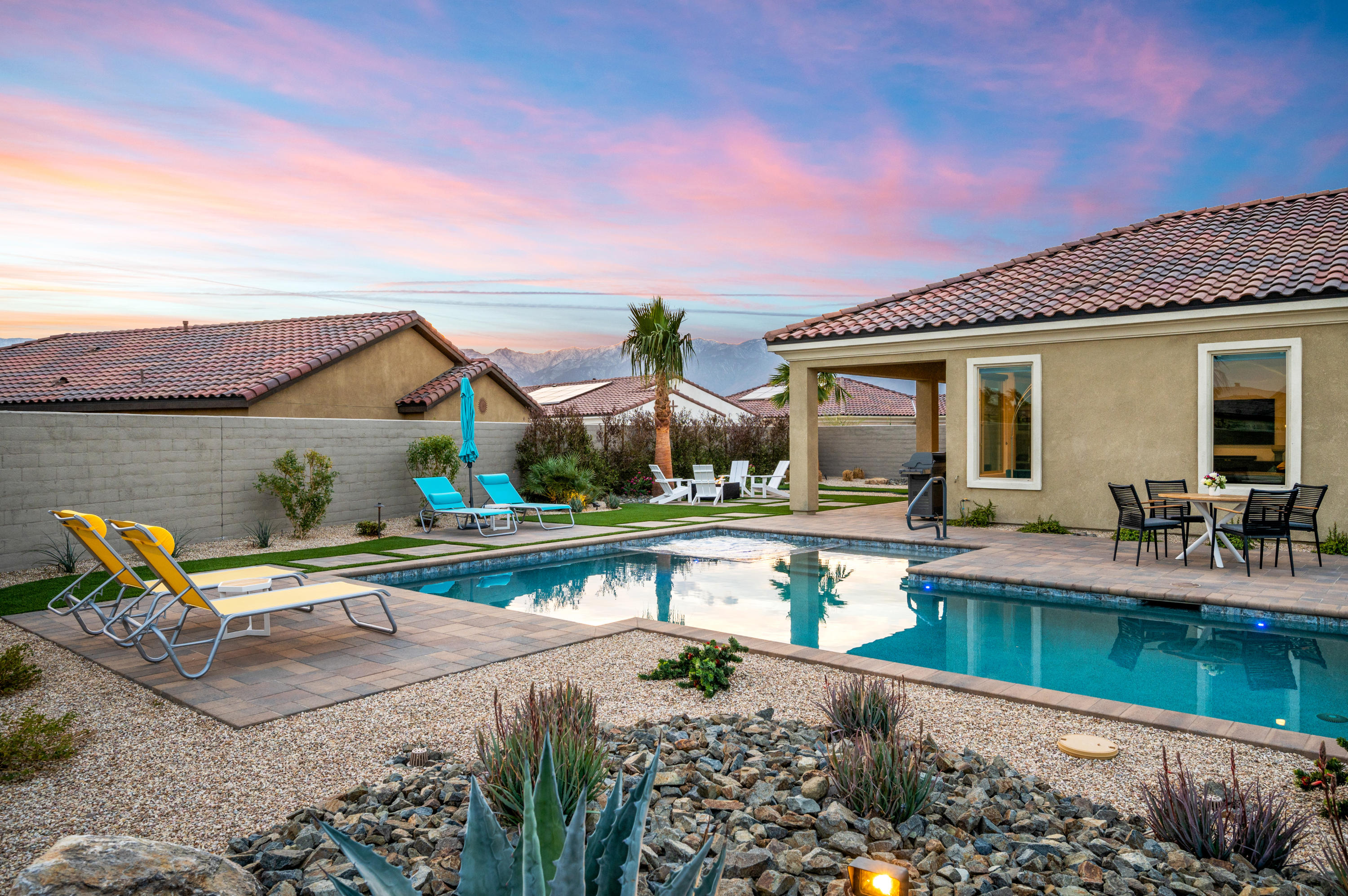 23 Tempranillo Rancho Mirage, CA 92270 - Photo 7 of 51 a view of a house with pool and chairs
