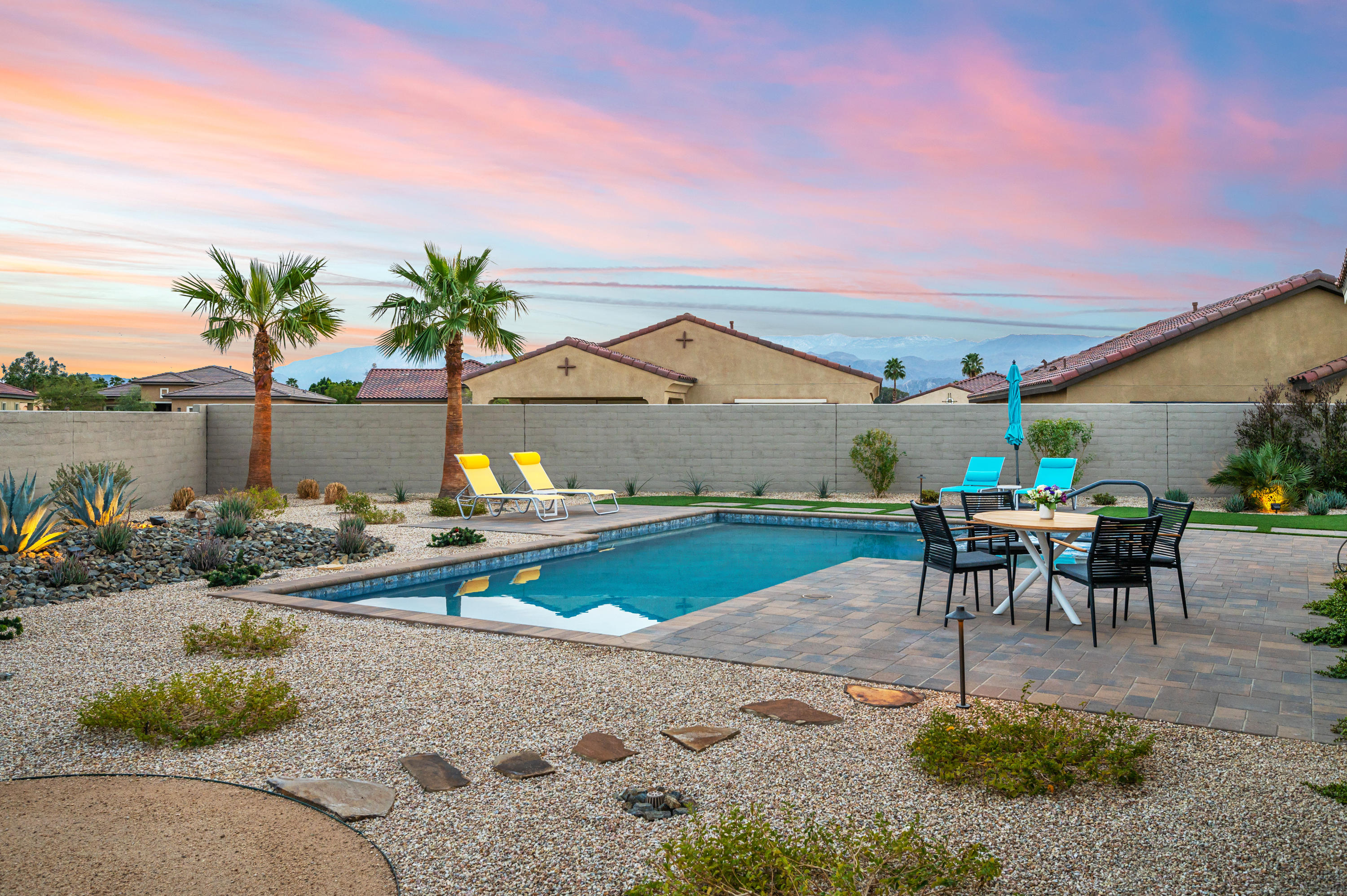 23 Tempranillo Rancho Mirage, CA 92270 - Photo 9 of 51 a view of a house with backyard and a sitting area