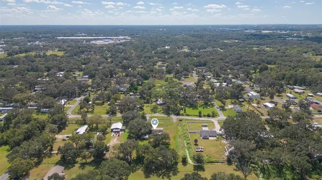 a view of city and mountain