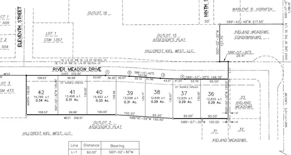 $44,900 | Lt36 River Meadow Drive, Kiel, WI 53042