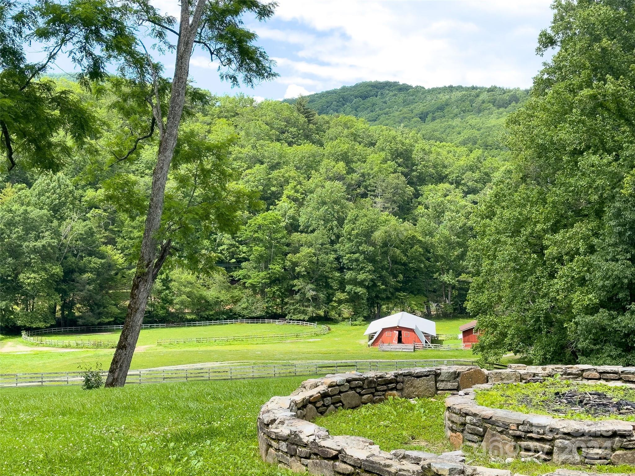 500 Winding Gap Road Lake Toxaway, NC 28747 - Photo 14 of 14 a swimming pool with trees in the background