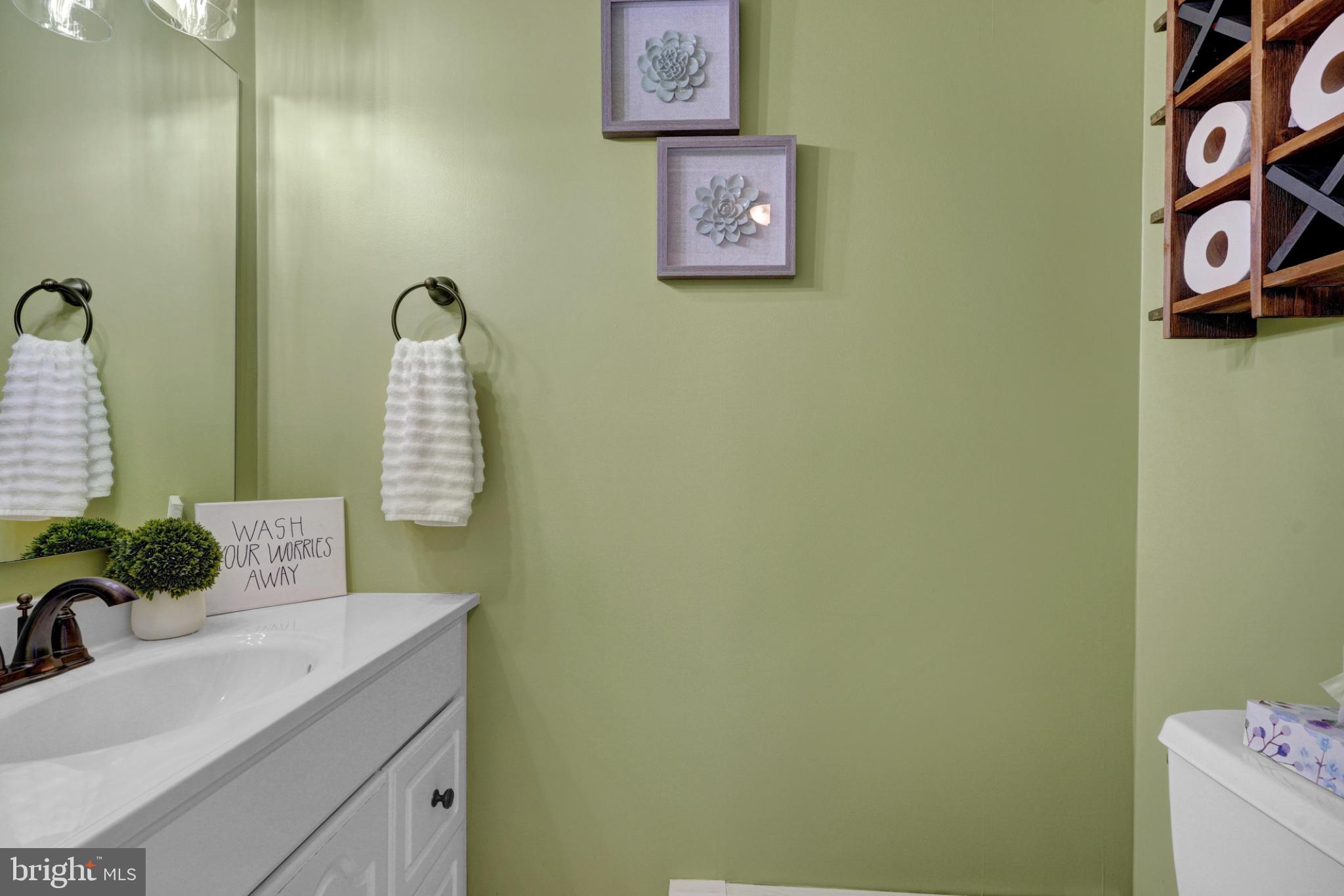 259 A A-Frame Road Coudersport, PA 16915 - Photo 17 of 130 Charming green-hued bathroom retreat.