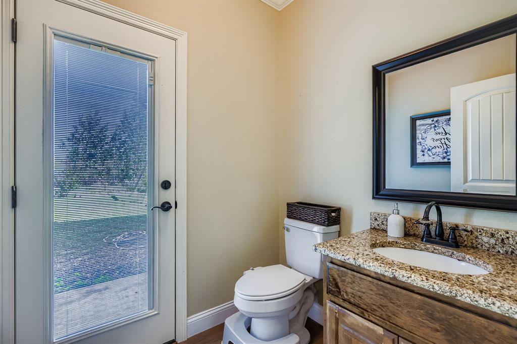 785 Schneider Road Howe, TX 75459 - Photo 26 of 40 Half bathroom featuring vanity and toilet