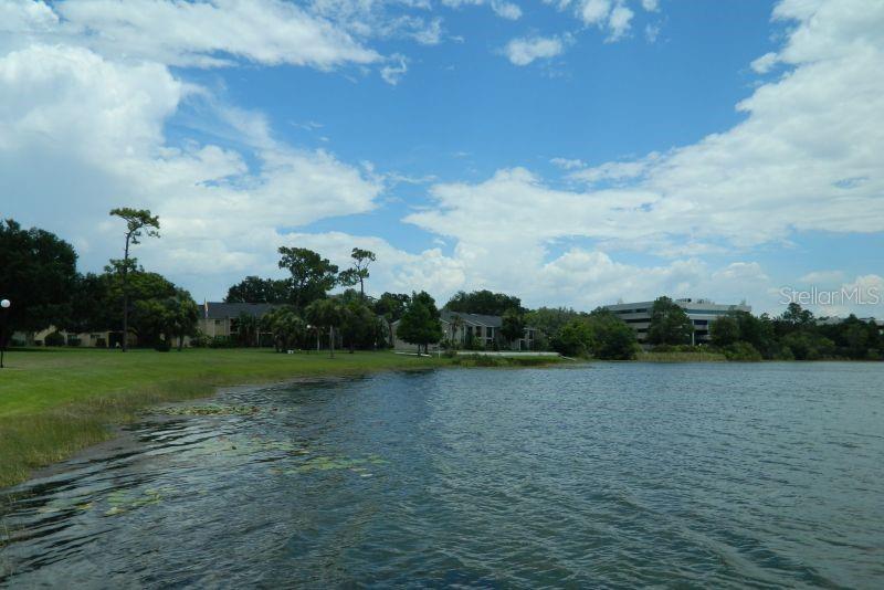 922 Lake Destiny Road, Unit E Altamonte Springs, FL 32714 - Photo 4 of 24 a view of a lake from a yard